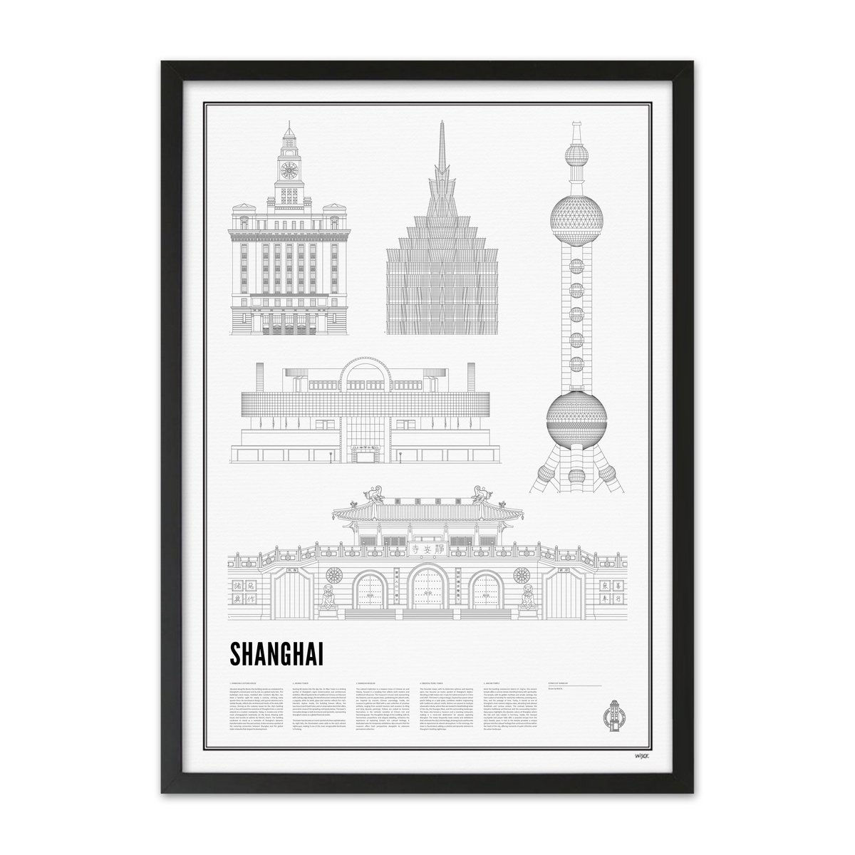 Poster von Iconics of Shanghai | WIJCK.